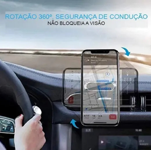 Suporte Celular Automotivo Com Imã Bracket Potente Metal Ursoxprex