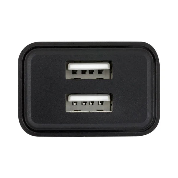Carregador de Parede com 2 Saídas USB Entrada 100-240V Saída 5V-2,4A Preto - Basic